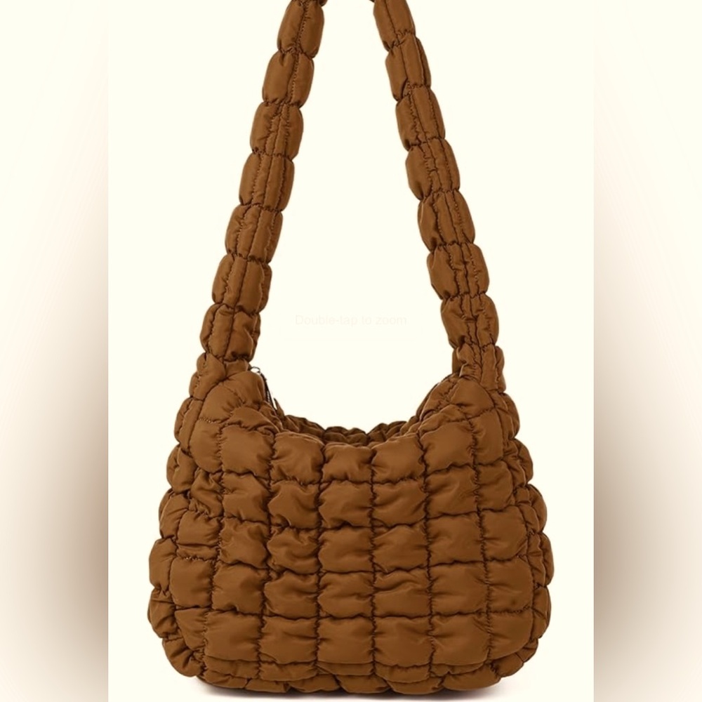 Women Puffy Bubble Tote Bag Lightweight